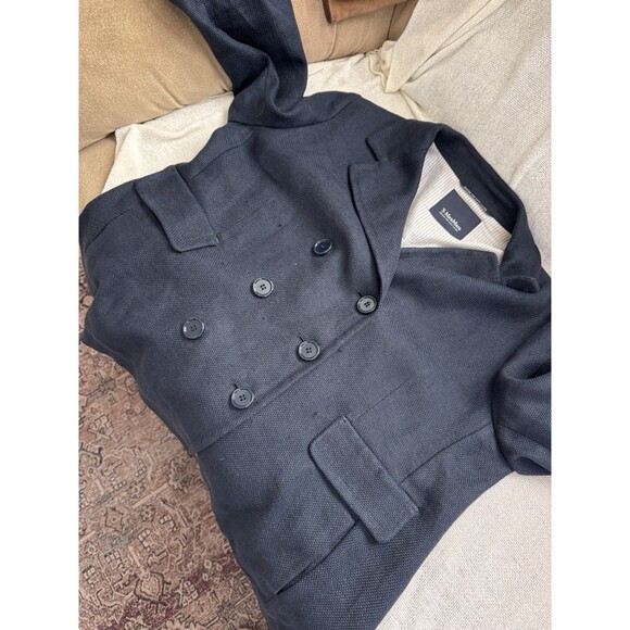 S MaxMara Linen Cotton Blazer Jacket Size 16 Quiet Luxury - Picture 12 of 12